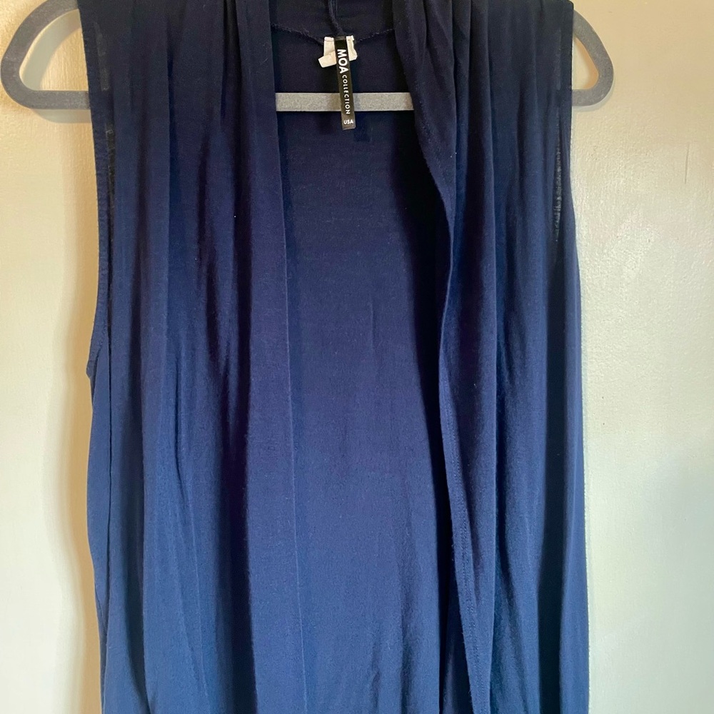 MOA USA Navy Blue Sleeveless Tunic